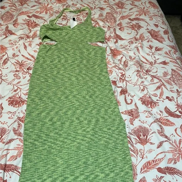 H&M long green dress H&M long green dress